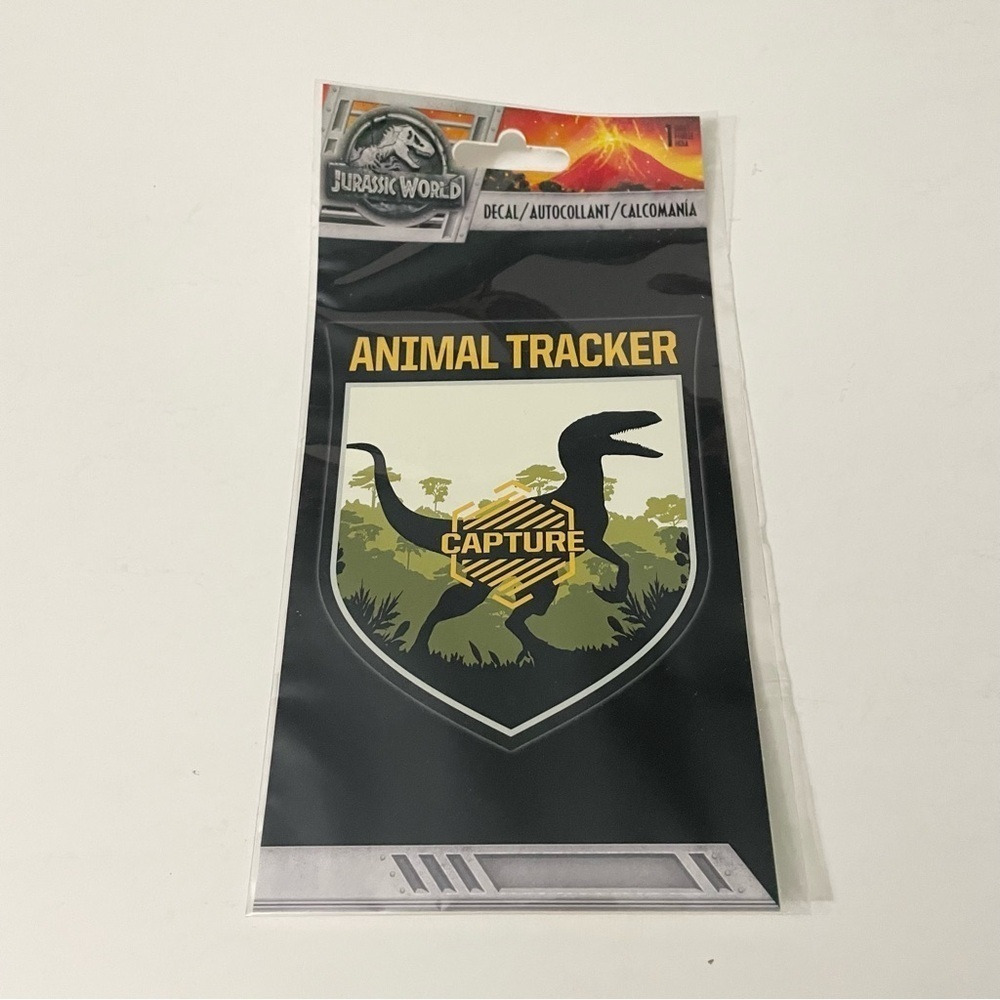 Jurassic World Animal Tracker Decal Sticker Dinosaur